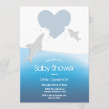 Papagaios e Tubarões | Convite ao Chá de fraldas