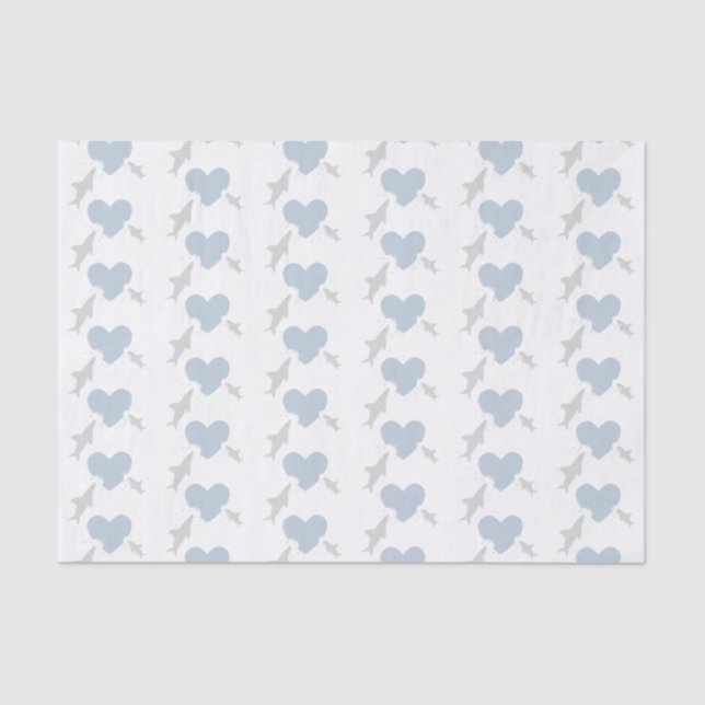 Papagaios e Tubarões | Papel tecidular do Chá de f (Frente )