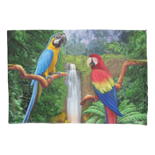 Papagaios tropicais do Macaw (Frente)