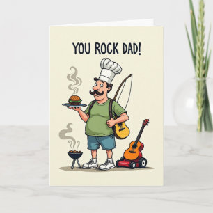 Papai Chef Balança Cartão do Dia dos Pais