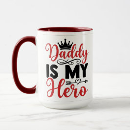 Papai é meu herói Caneca do Dia dos Pais