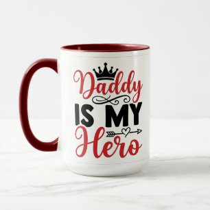 Papai é meu herói Caneca do Dia dos Pais