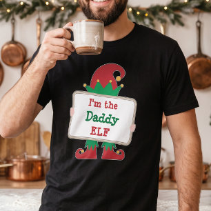 Papai Elfo Camiseta de Natal Personalizada do El