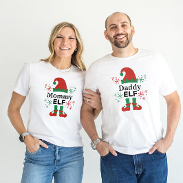 Papai Elfo Homem Camisa de Natal Branco