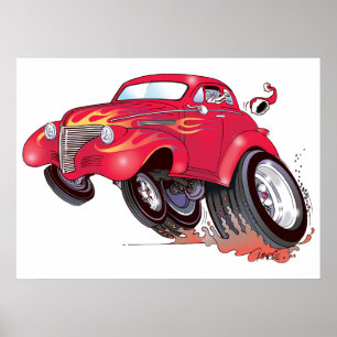 Papai noel 39 Chevy poster