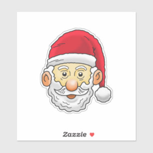 Papai Noel Alegre Adesivo de Vinil Personalizado