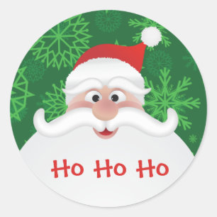 Papai Noel Alegre Adesivo Grande