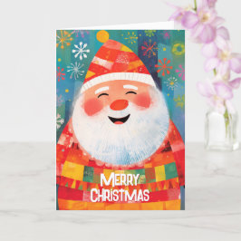 Papai Noel Alegre, Cartão de Natal sem Bolo de Fru