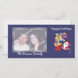 Papai Noel bonitinho de Natal e cartão com fotos d