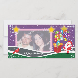 Papai Noel, Caixa De Presente E Cartões com fotos