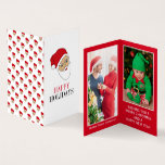 Papai Noel, Cartão de Natal de Foto da Família<br><div class="desc">Papai Noel,  Cartões de Natal de Foto Familiares da Loja de Cartão de visita. Estes cartões são um alternativo inteligente e barato aos seus cartões de Natal médios porque são muito menores e sem envelopes. Simplesmente entregá-los à sua família e amigos nesta temporada de férias.</div>