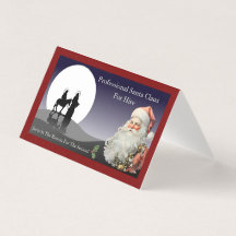 Papai Noel Cartão de visita Jesus É O Motivo Do Co