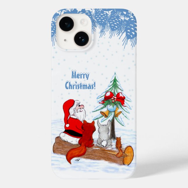 Papai Noel com Raposa e Esquilo do Coelho (Verso)