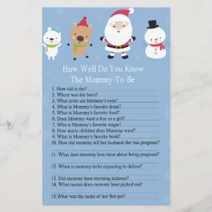 Papai Noel como você conhece bem o jogo do chá de 