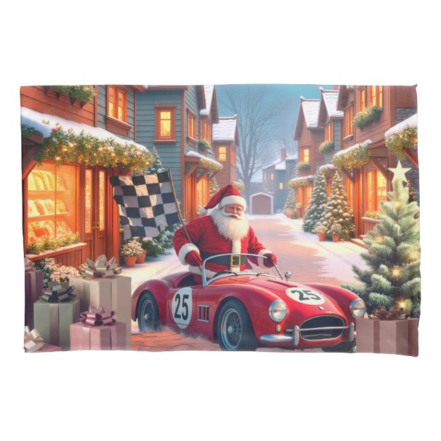 Papai Noel de corrida de férias (Frente)