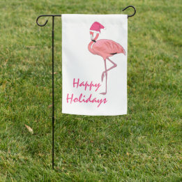 Papai Noel de Flamingo Rosa de Natal