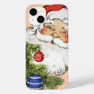 Papai Noel de Natal Vintage com enfeites de árvore
