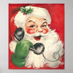 Papai noel de Poster de Vintage