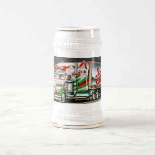 Papai noel de Truckin - caneca de cerveja