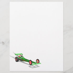 Papai Noel Dirigindo Um Dragster