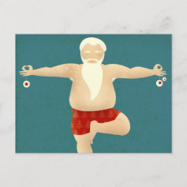 Papai noel do iogue - cartão do Natal