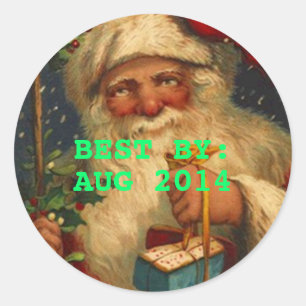 Papai noel do vintage da etiqueta MELHOR por