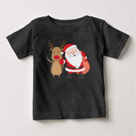 Papai Noel e Reindeer muito bonitos| Camisa