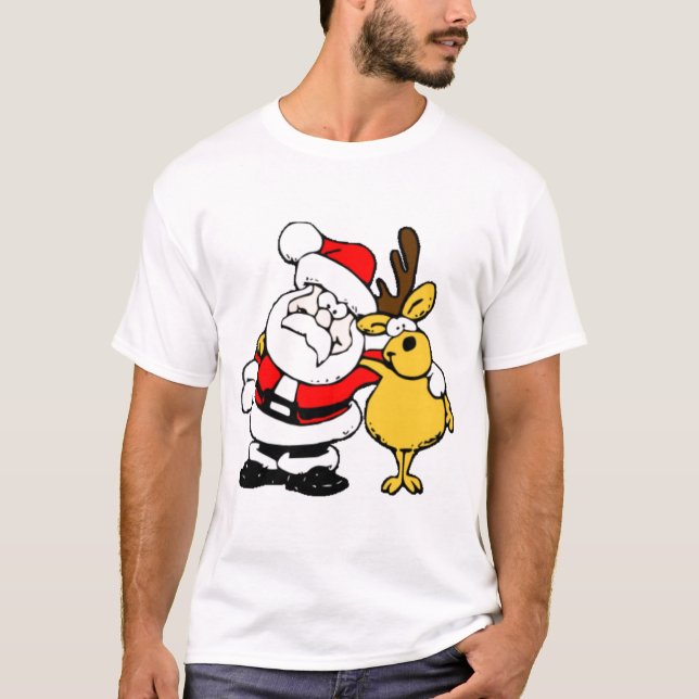 Papai noel e t-shirt da rena (Frente)