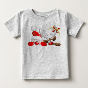 Papai noel e t-shirt engraçados da criança dos