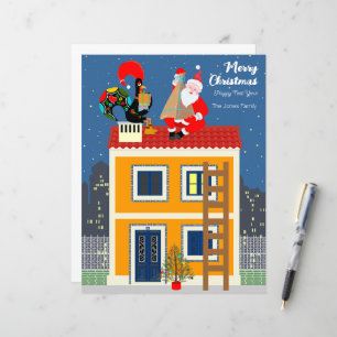 Papai Noel encontra o galo português