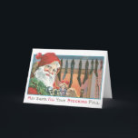 Papai noel engraçado do vintage do cartão de Natal<br><div class="desc">DENTRO DE: "É apenas mim ou é a parte dianteira deste cartão um o bocado impertinente?" Os cartões bonitos do natal vintage adicionam um encanto especial a seus feriados. Os cartões velhos da forma são uma surpresa original a obter no correio. Aperfeiçoe para trocas do cartão! Pnha um sobre os...</div>