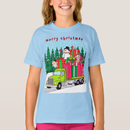 Papai Noel está chegando à camiseta da cidade