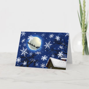 Papai Noel Está Chegando Ao Cartão Urbano (Vazio)