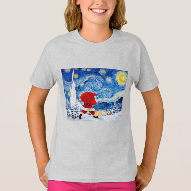 Papai Noel está vindo, camiseta de Natal (Frente)