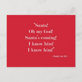 Papai noel! Eu conheço-o! Cartão