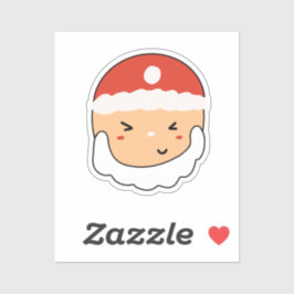 Papai Noel Fofo para Amante de Papelaria Adesivo C