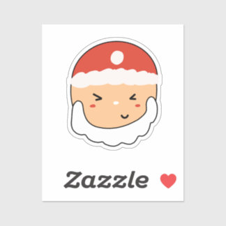 Papai Noel Fofo para Amante de Papelaria Adesivo C