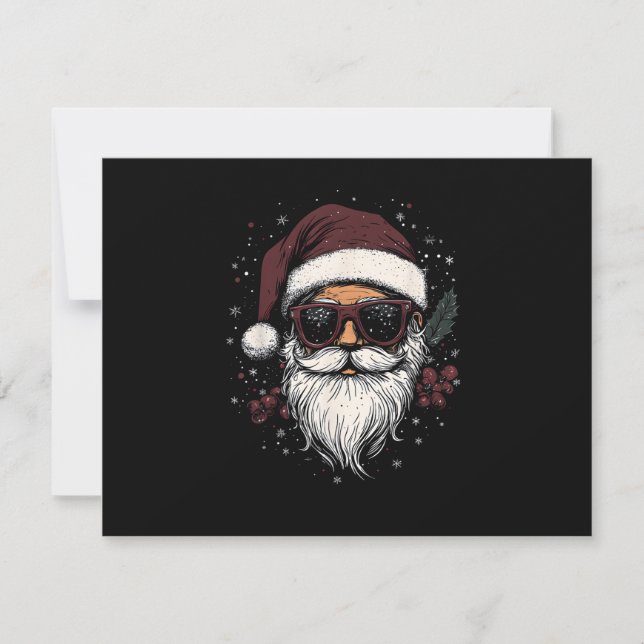 Papai Noel Legal com Óculos de Sol Natal (Frente)