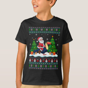 Papai Noel Montado Toucans Luzes da Árvore Suéter