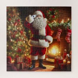 Papai Noel pela Quebra-cabeça do Fogo