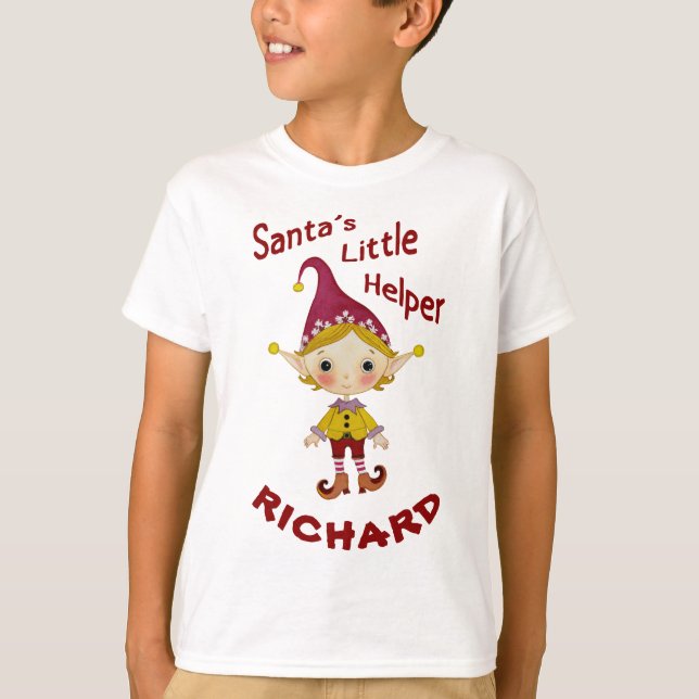Papai noel personalizado T-Shirt (Frente)