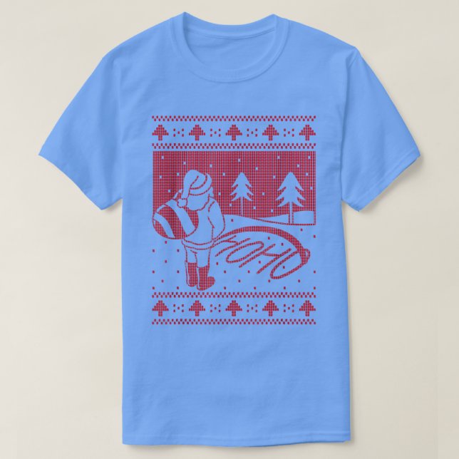 Papai Noel tem um suéter feio e engraçado Xmas Hos (Frente do Design)
