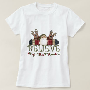 Papais noeis acreditam em T-shirts e presentes