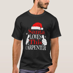 Papais noeis Adora Esta Camisetas De Natal Carpint