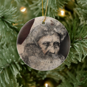 Papais noeis assustadores Enfeites de natal cerâm