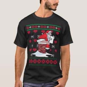 Papais noeis Baixando Chaminé Feia Xmas Suéter Chr