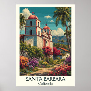 Papais noeis Barbara California Art Impressão Ch