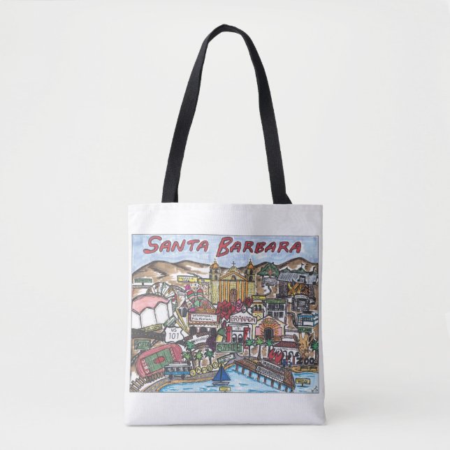 Papais noeis Bárbara Map Tote Bag (Frente)