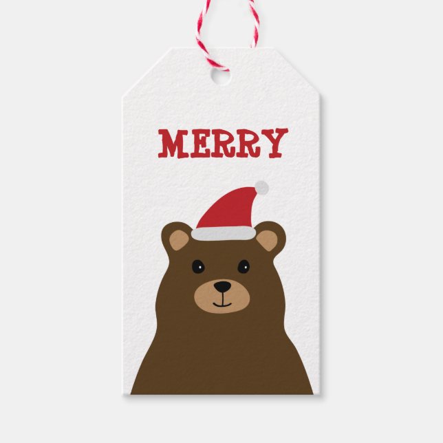 Papais noeis bonitos carregam uma bela etiqueta de (Frente)