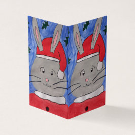Papais noeis bonitos Cartão de Natal Bunny